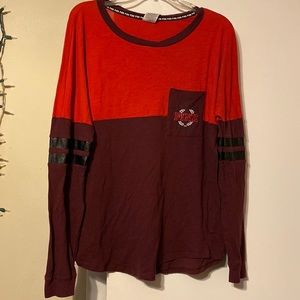 PINK two-tone long sleeve